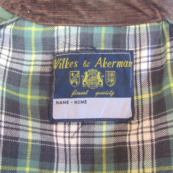 Wikes & Akerman Oiled Jacket | Vintage.City 古着屋、古着コーデ情報を発信