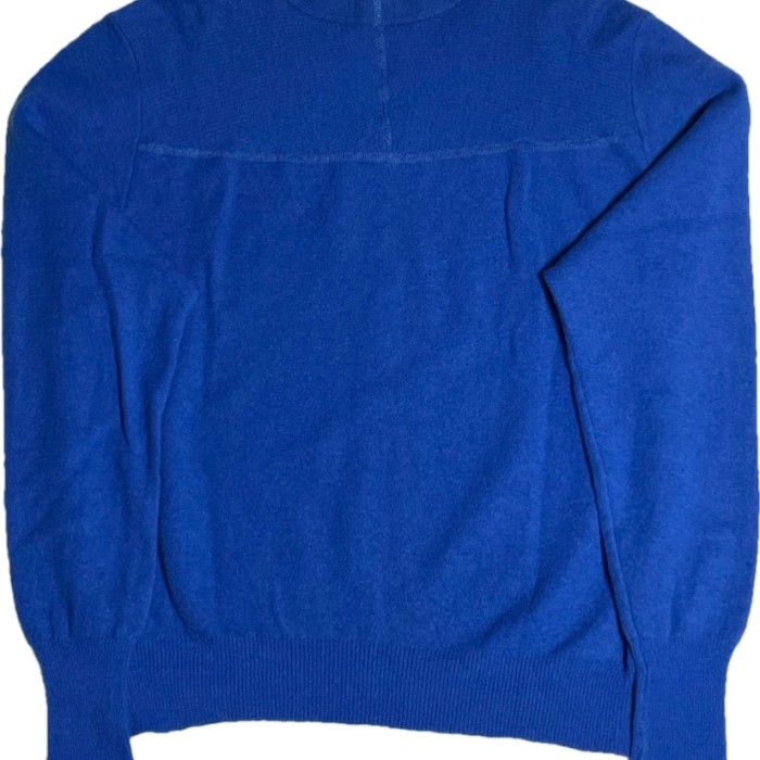 フランス製 CABANE de ZUCCA Vネックウールセーター ブルー 1 | Vintage.City 古着屋、古着コーデ情報を発信