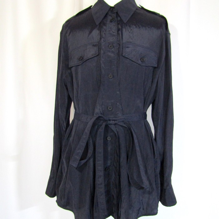 HELMUT LANG Navy Shirt Jacket | Vintage.City 빈티지숍, 빈티지 코디 정보