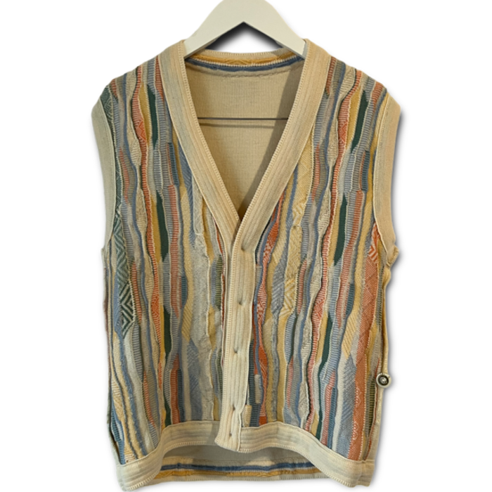 Purely Australian clothing co 3Dニットベスト | Vintage.City 古着屋、古着コーデ情報を発信