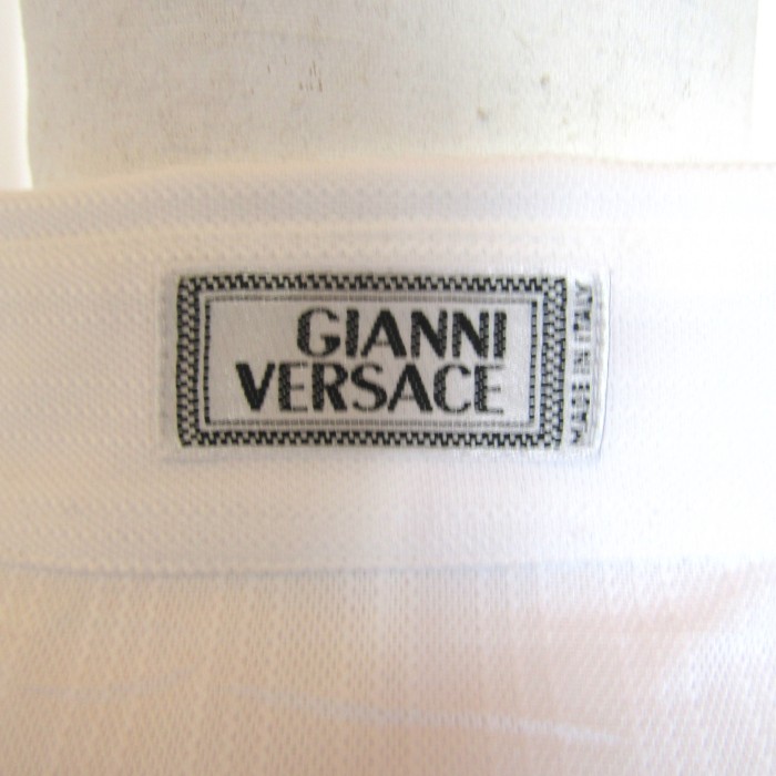 GIANNI VERSACE White Button Down Shirt S | Vintage.City 古着屋、古着コーデ情報を発信