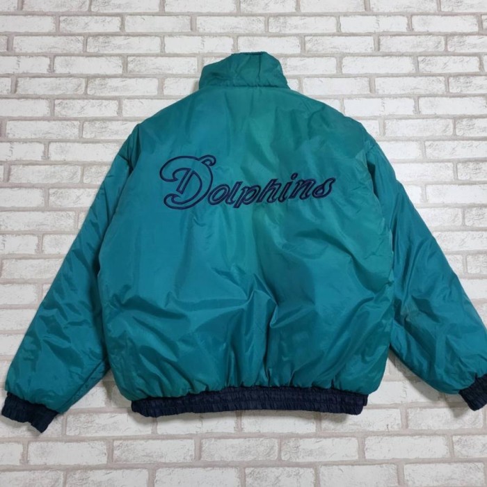 【869】NFL Dolphins(ドルフィンズ)リバーシブルスタジャン 2XL | Vintage.City 古着屋、古着コーデ情報を発信