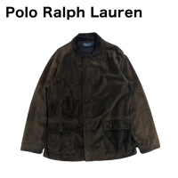 [861] RALPH LAUREN ブラウンスエードレザー 馬刺繍なし　XL | Vintage.City 古着屋、古着コーデ情報を発信