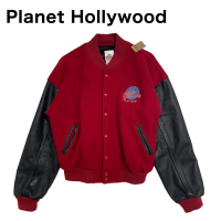 [879] PlanetHollywood 90'sUSA製ウールスタジャン　袖 | Vintage.City 古着屋、古着コーデ情報を発信