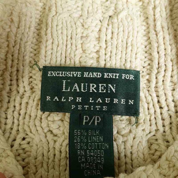 古着 LAUREN ケーブルニットセーター | Vintage.City 빈티지숍, 빈티지 코디 정보