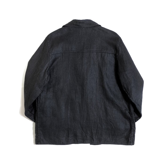 Coldwater Creek / Black linen HAORI JKT | Vintage.City 古着屋、古着コーデ情報を発信