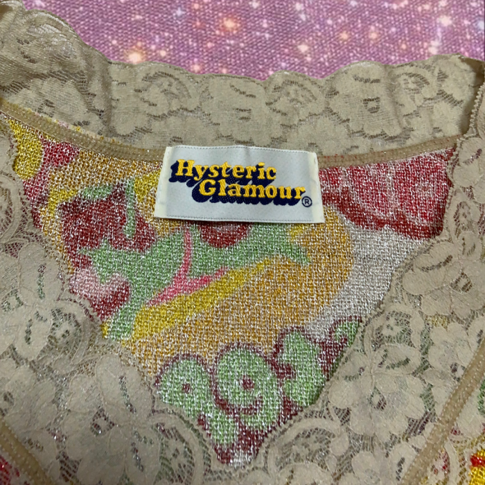 "HYSTERIC GLAMOUR "  glitter tops | Vintage.City 古着屋、古着コーデ情報を発信
