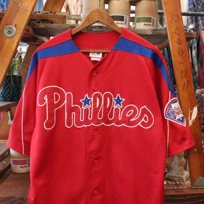 Majestic BASEBALL SHIRT ベースボールシャツ　Philli | Vintage.City 빈티지숍, 빈티지 코디 정보
