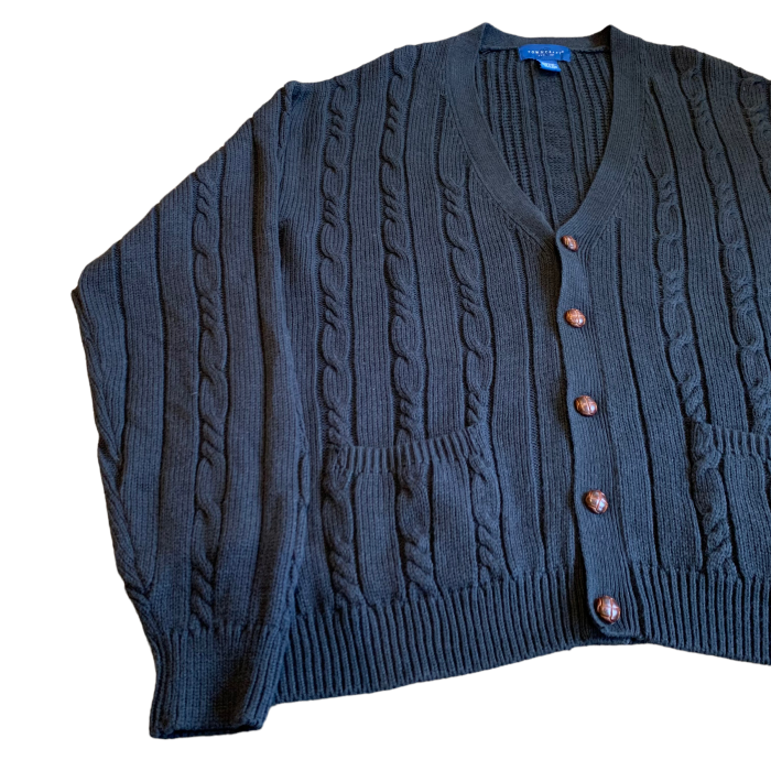 90-00s towncraft acrylic cardigan | Vintage.City 古着屋、古着コーデ情報を発信