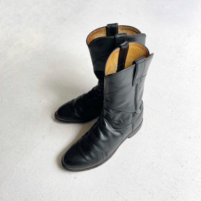 Vintage Justin Roper boots BLACK | Vintage.City Vintage Shops, Vintage Fashion Trends