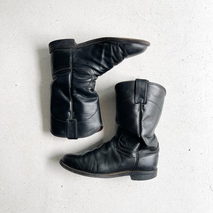 Vintage Justin Roper boots BLACK | Vintage.City 빈티지숍, 빈티지 코디 정보