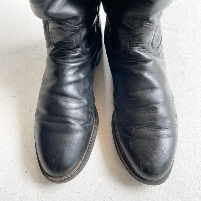 Vintage Justin Roper boots BLACK | Vintage.City 古着屋、古着コーデ情報を発信