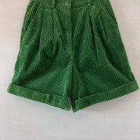 BENETTON 太畝コーデュロイ ２タック ハーフパンツ 緑 サイズ46 | Vintage.City ヴィンテージ 古着