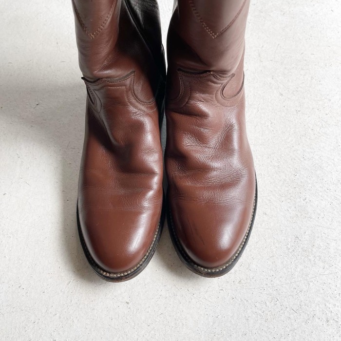 Vintage Justin Roper boots BROWN | Vintage.City 古着屋、古着コーデ情報を発信