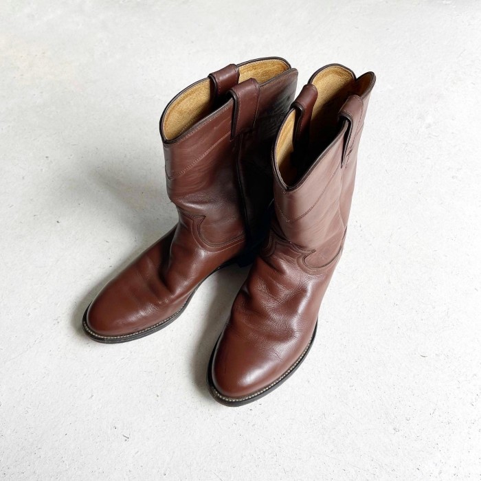 Vintage Justin Roper boots BROWN | Vintage.City 빈티지숍, 빈티지 코디 정보