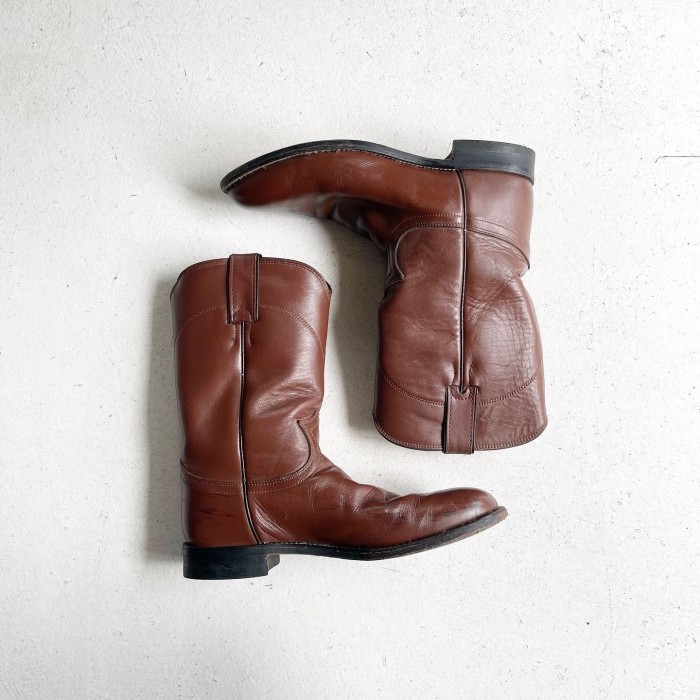 Vintage Justin Roper boots BROWN | Vintage.City 古着屋、古着コーデ情報を発信