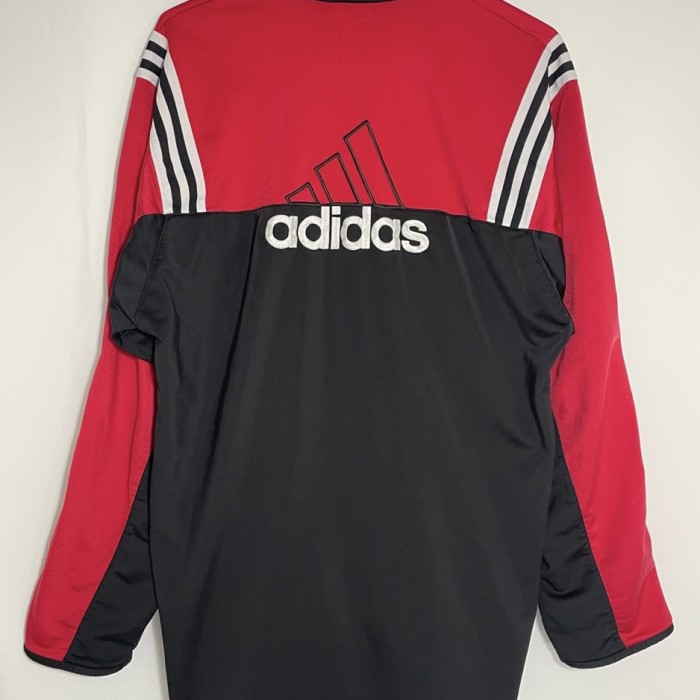 1990s "adidas" red × black track jacket | Vintage.City 古着屋、古着コーデ情報を発信