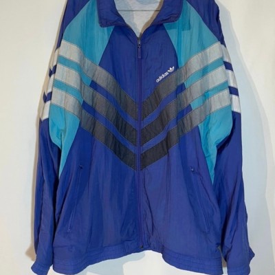 1980s "adidas" silver tab nylon jacket | Vintage.City 古着屋、古着コーデ情報を発信