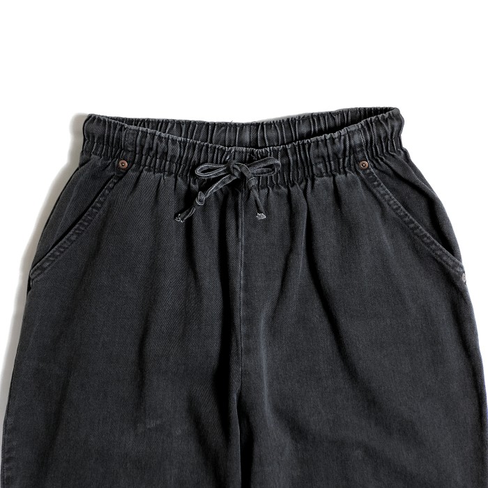 UNKNOWN / Black denim easy pants USA | Vintage.City 古着屋、古着コーデ情報を発信