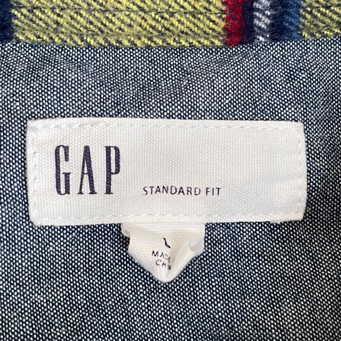 【GAP】L フランネルシャツ ネルシャツ チェック イエロー ギャップ 古着 | Vintage.City 古着屋、古着コーデ情報を発信