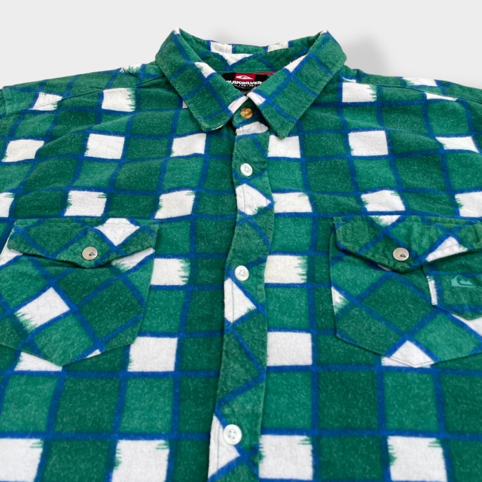 【QUIKSILVER】XL ネルシャツ ブロックチェック クイックシルバー | Vintage.City 古着屋、古着コーデ情報を発信