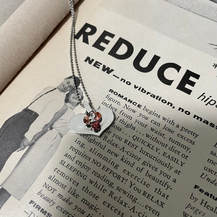 Courreges Heart Logo Necklace Silver | Vintage.City 古着屋、古着コーデ情報を発信