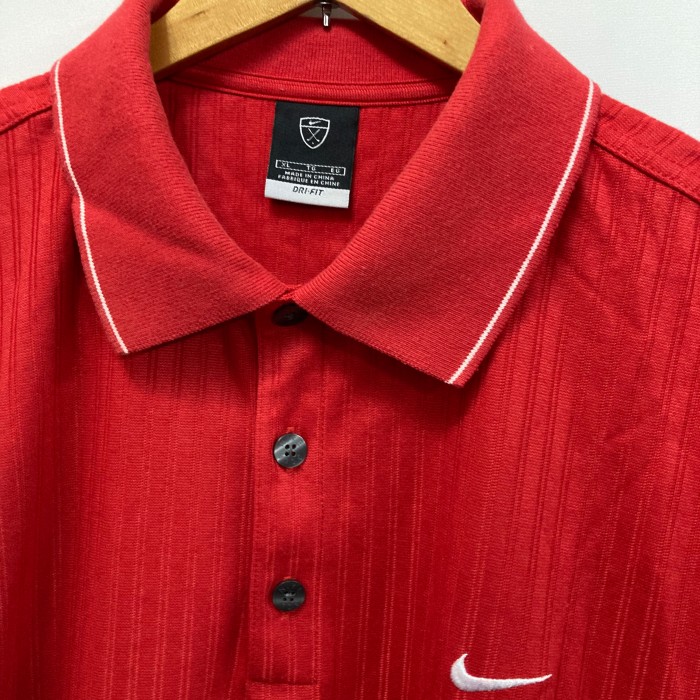 NIKE DRI-FIT半袖ポロシャツ赤　XL | Vintage.City 古着屋、古着コーデ情報を発信