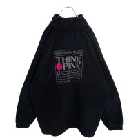 90s THINK PINK half zip logo fleece | Vintage.City ヴィンテージ 古着