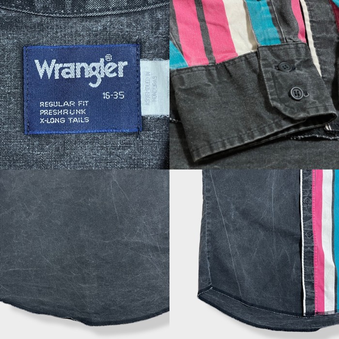 【Wrangler】デニムシャツ ストライプ クレイジーパターン XL US古着 | Vintage.City 古着屋、古着コーデ情報を発信