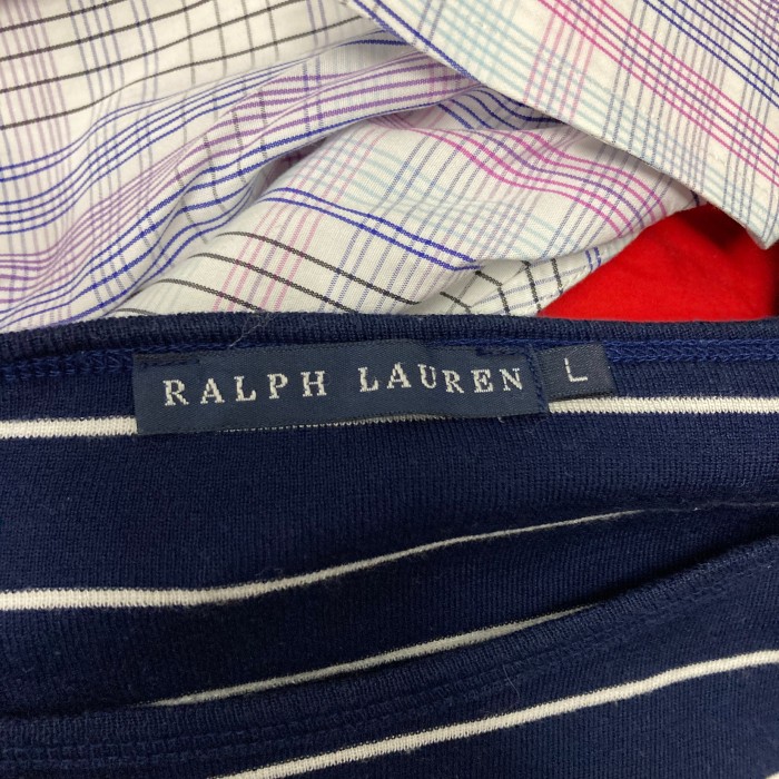 RALPH LAUREボーダーカットソー ボーダーTシャツ 6分袖　L | Vintage.City 古着屋、古着コーデ情報を発信