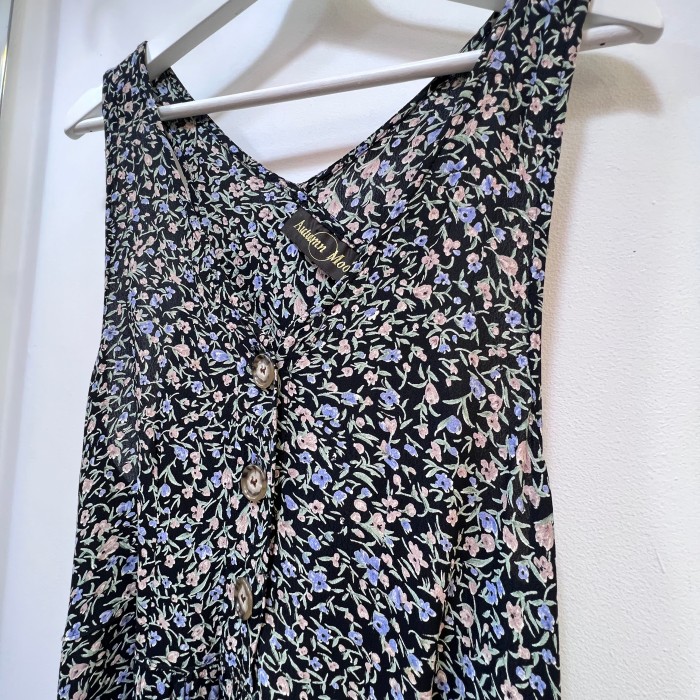 90s USA Flower one-piece | Vintage.City 古着屋、古着コーデ情報を発信