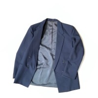 Navy Double Blazer Jacket 80s (Size M-L) | Vintage.City ヴィンテージ 古着