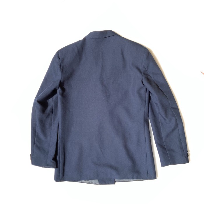 Navy Double Blazer Jacket 80s (Size M-L) | Vintage.City 古着屋、古着コーデ情報を発信