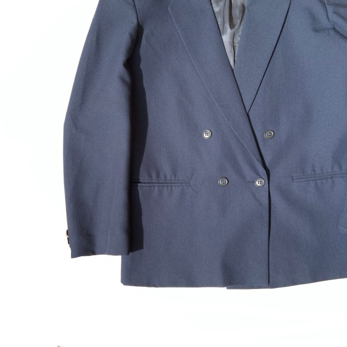 Navy Double Blazer Jacket 80s (Size M-L) | Vintage.City 빈티지숍, 빈티지 코디 정보