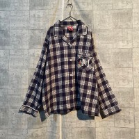 90s disney check pajamas shirt | Vintage.City 빈티지숍, 빈티지 코디 정보