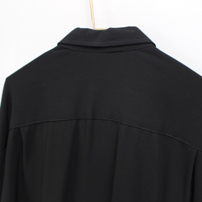 USA VINTAGE BLACK COLOR DESIGN OVER SHIRT/アメリカ古着ブラックカラーデザインオーバーシャツ | Vintage.City ヴィンテージ 古着