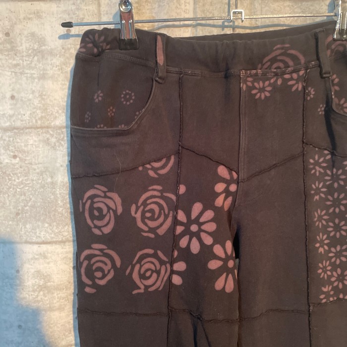 90s flowerpattern flare pants | Vintage.City 古着屋、古着コーデ情報を発信