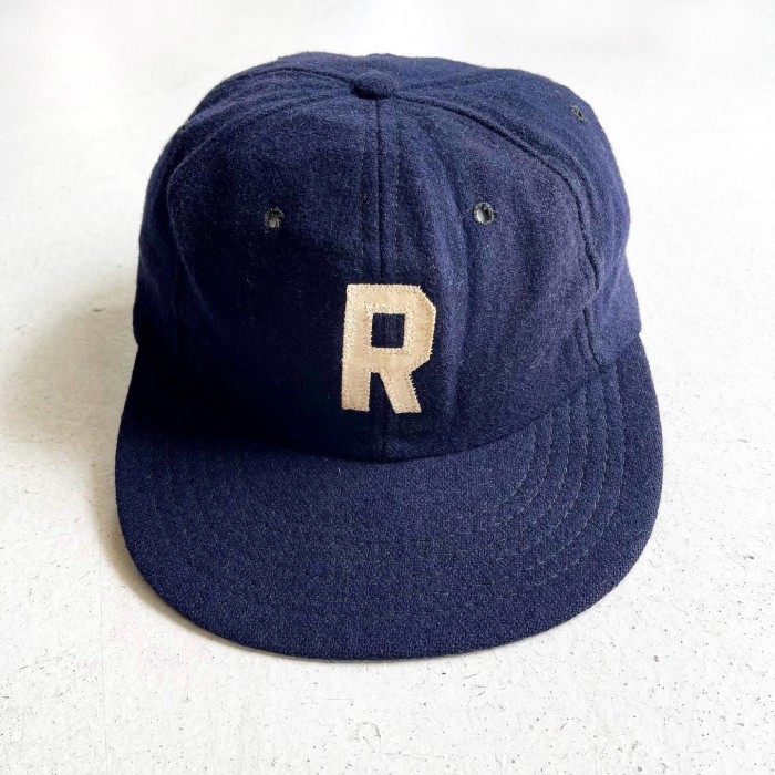 1960-70s "R" Wool 6P Cap Rubber back | Vintage.City ヴィンテージ 古着
