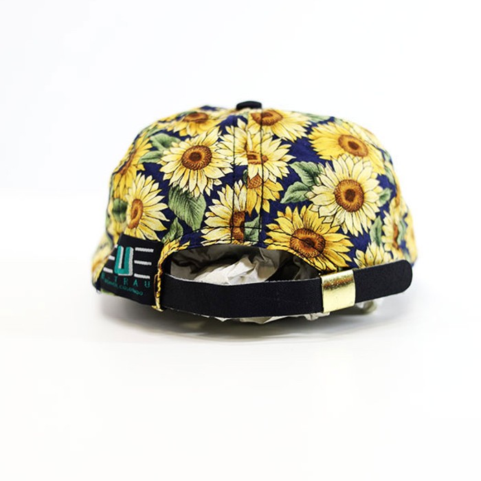 90s Sun Flower STANFORD Art Design 6Panel Cap | Vintage.City 古着屋、古着コーデ情報を発信