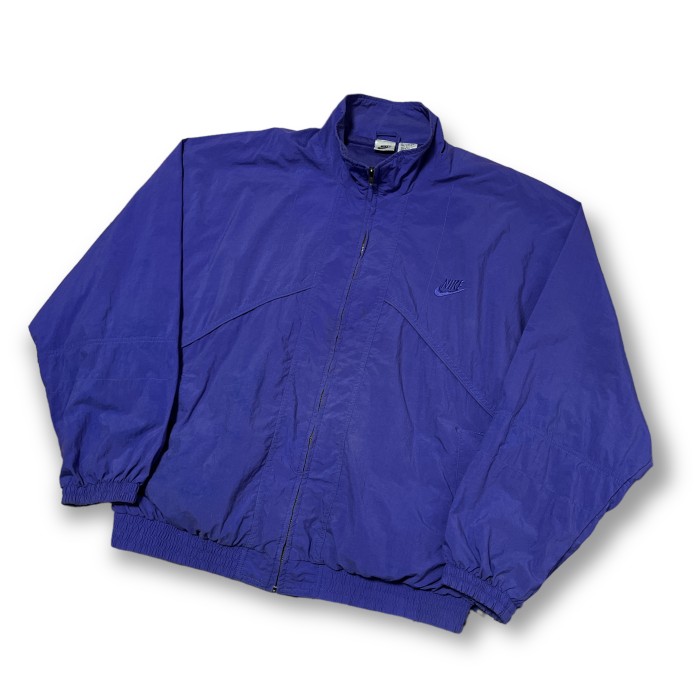 NIKE 90s embroidery logo nylon jacket ナイキ 90年代 刺繍ロゴ ナイロンジャケット パープル | Vintage.City 빈티지숍, 빈티지 코디 정보