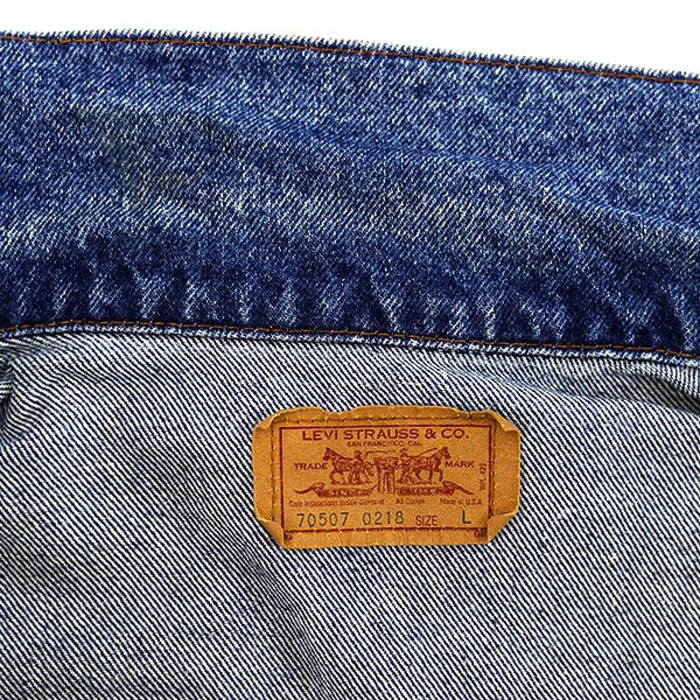 90s USA Levis 70507 Denim Jacket Size L | Vintage.City 古着屋、古着コーデ情報を発信