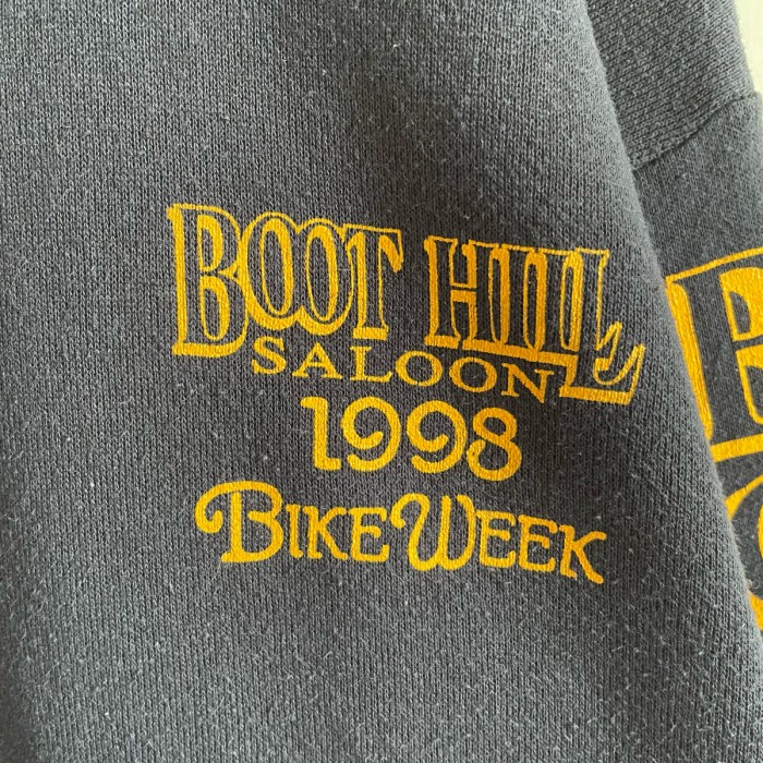 90s BOOT HILL SALOON スウェット 袖プリント バイク | Vintage.City ヴィンテージ 古着