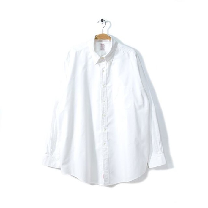 90s ブルックスブラザーズ USA製 オックスフォード ボタンダウンシャツ BDシャツ 白 ホワイト BROOKS BROTHERS メンズXL相当 古着 @CA1018 | Vintage.City ヴィンテージ 古着