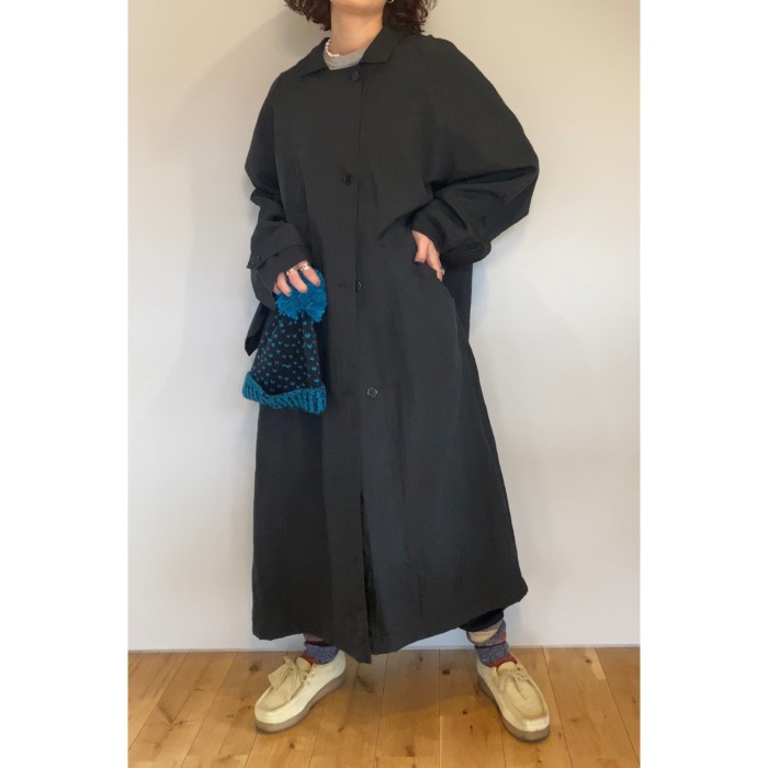 black nylon coat | Vintage.City 빈티지숍, 빈티지 코디 정보