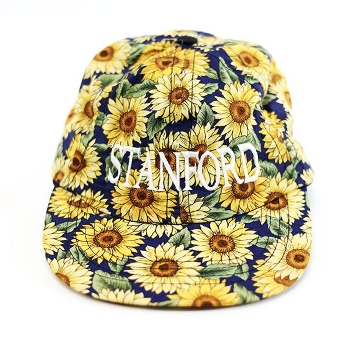 90s Sun Flower STANFORD Art Design 6Panel Cap | Vintage.City 古着屋、古着コーデ情報を発信