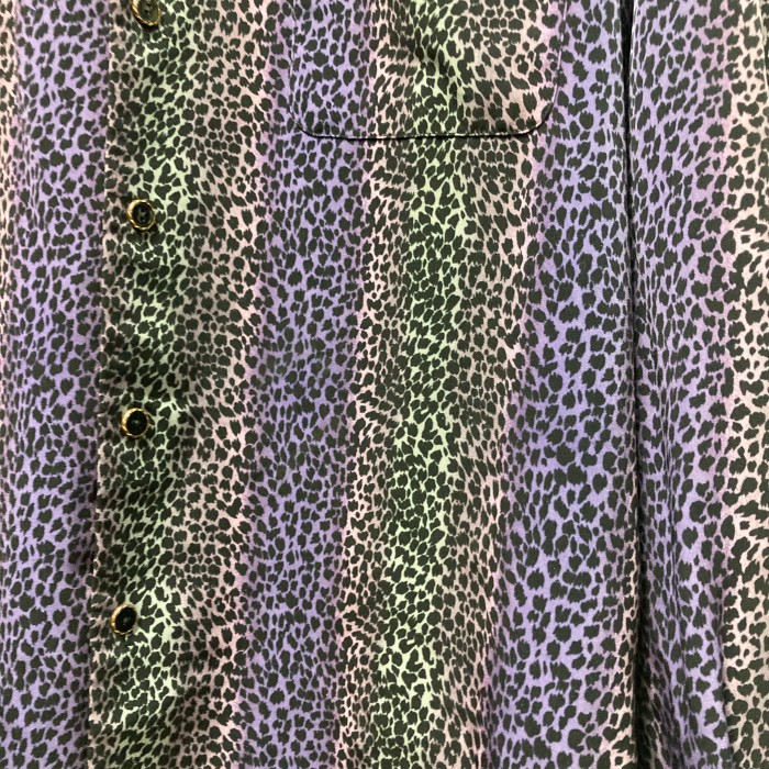 90’s レオパード柄デザインドレスシャツ　L | Vintage.City 古着屋、古着コーデ情報を発信