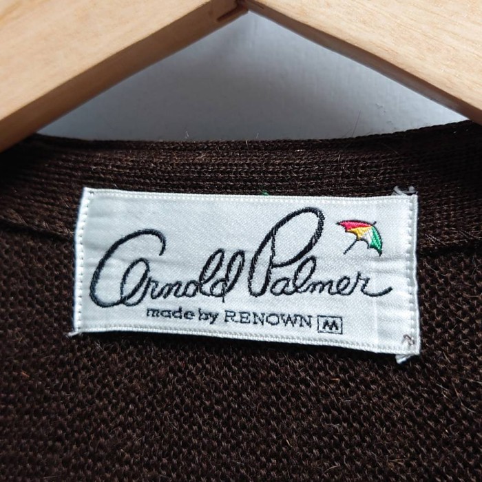 90’s Arnold Palmer アクリル ウール ニット カーディガン | Vintage.City 빈티지숍, 빈티지 코디 정보