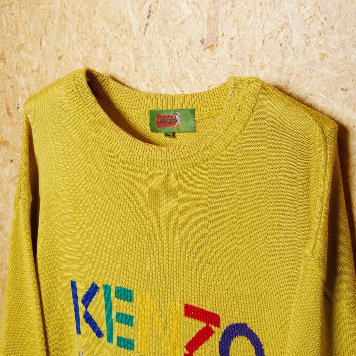 "KENZO" Cotton Knit Pullover | Vintage.City 古着屋、古着コーデ情報を発信