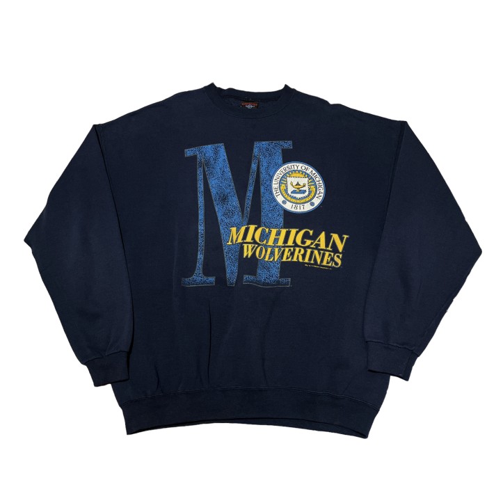 90s made in usa vintage college print sweat 90年代 アメリカ製 ...