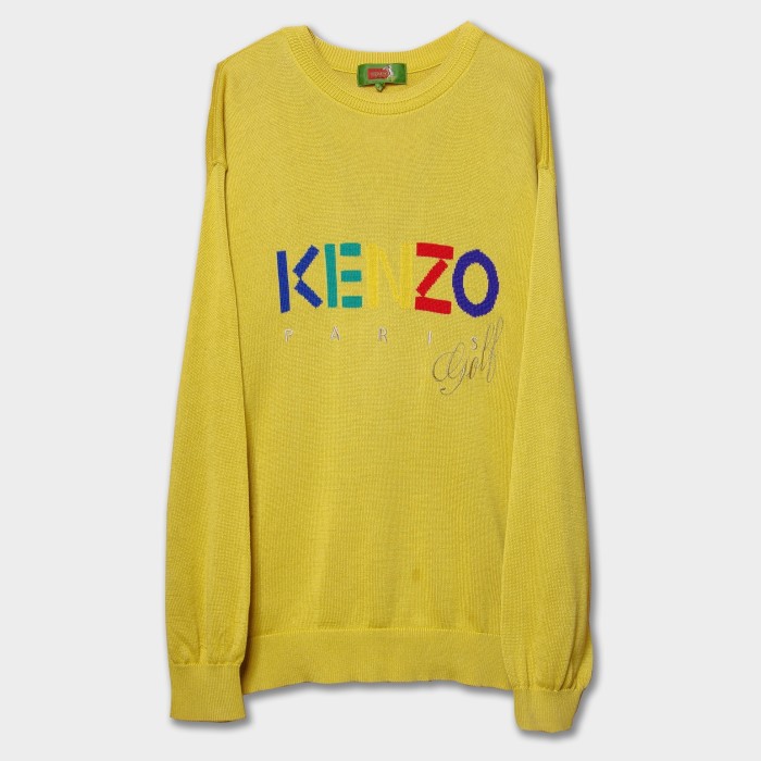 "KENZO" Cotton Knit Pullover | Vintage.City 빈티지숍, 빈티지 코디 정보